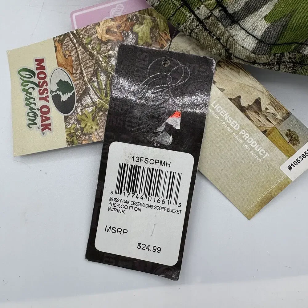 Mossy Oak Girls With Guns‎ Hat Cap Womens Strap Back Obsession Camo Pink Scope